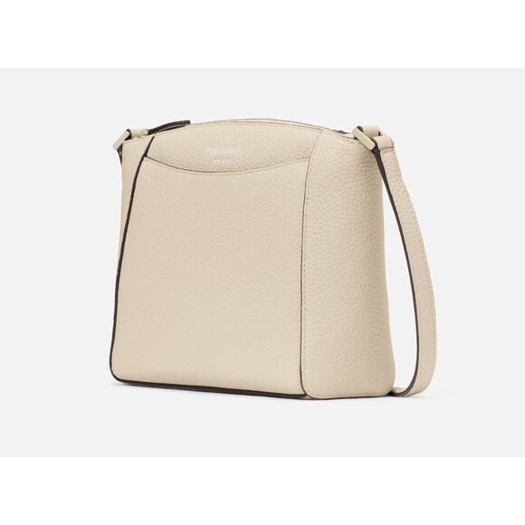 New Kate Spade Monica Pebbled Leather Crossbody Light Sand - Picture 4 of 5